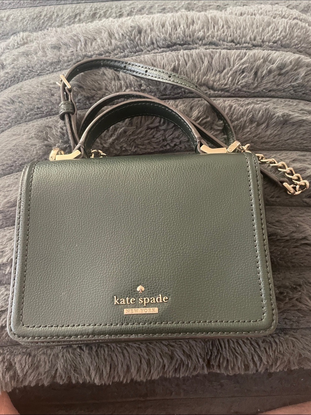 KATE SPADE Maisie Patterson Drive Spruce Green Small Crossbody Flap Bag - Picture 1 of 7